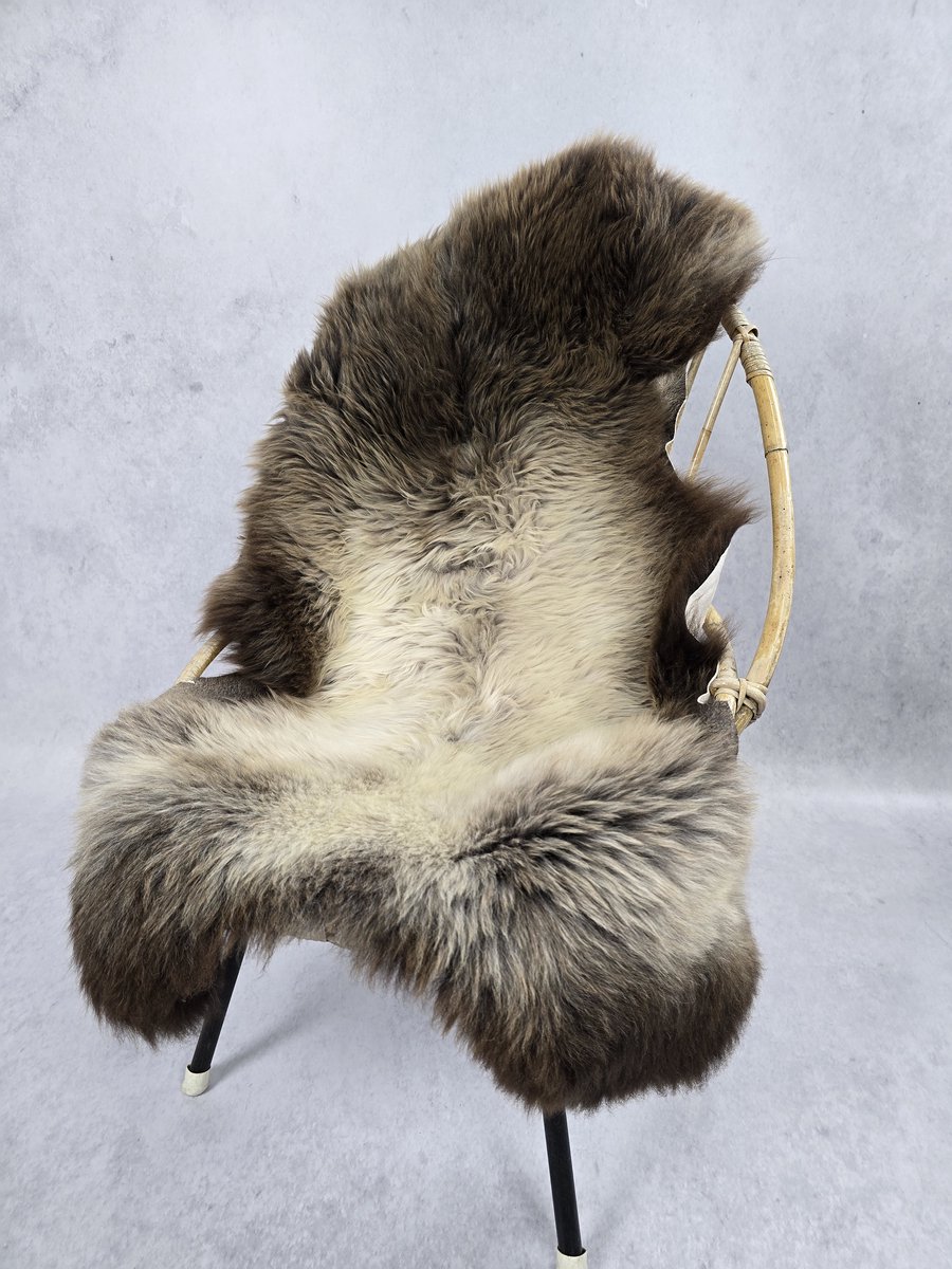 Schapenvacht- Exclusieve collectie - Bruin naturel - 100% natuurlijke wollen vacht - 110x80 cm