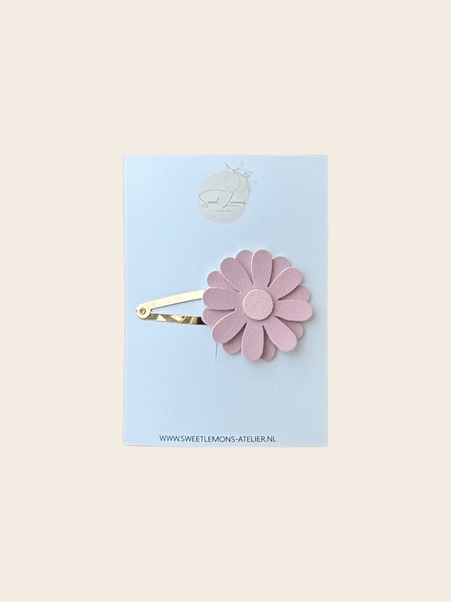Madelief Haarspeldje - Blush - Klikklak Haarspeldjes - Haaraccessoires voor Meisjes - Haaraccessoires voor Kinderen - Handgemaakt