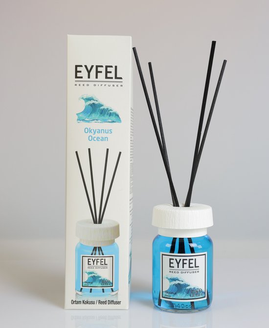EYFEL - REED DIFFUSER - GEURSTOKJES - HUISPARFUM - OCEAN - 120ML
