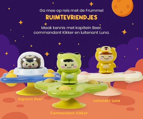 Opus zuignap Speelgoed Spinner | Kinderstoel Speelgoed