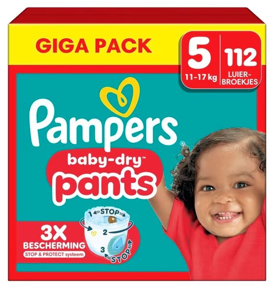 Pampers - Baby Dry Pants - Maat 5 - Mega Pack - 112 stuks - 12/17KG