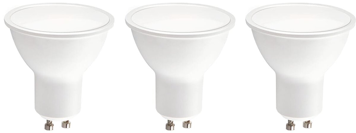 Kobi LED Spot GU10 8.5W - 800lm - 3000K - 230V - Voor Inbouwspots, Plafondlamp of Woonkamer - GU10 Fitting - 3 stuks