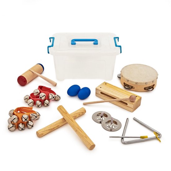 Foto: 9 delige percussieset voor kinderen van gear4music