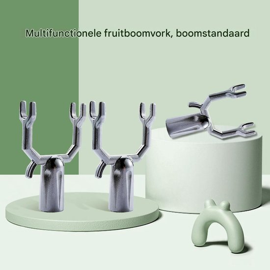 Dussdote Boomstandaard - 8 stuks - Metalen takklemmen - Voor fruitbomen - Boompalen - Plantenstandaard - Voor het ondersteunen van fruitboomtakken, boomgaarden van Merkloos	 — afbeelding 2