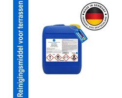 K&R Terrasreiniger - Gevelreiniger - Houtreiniger - Steenreiniger - Terrasreiniger Vloeistof 5 Liter - Diepwerkende Reinigingskracht - Groene aanslag verwijderen - Hoog Rendement - Zeer Geconcentreerd - Houtreiniger Buiten - Intensieve Hout Reiniger