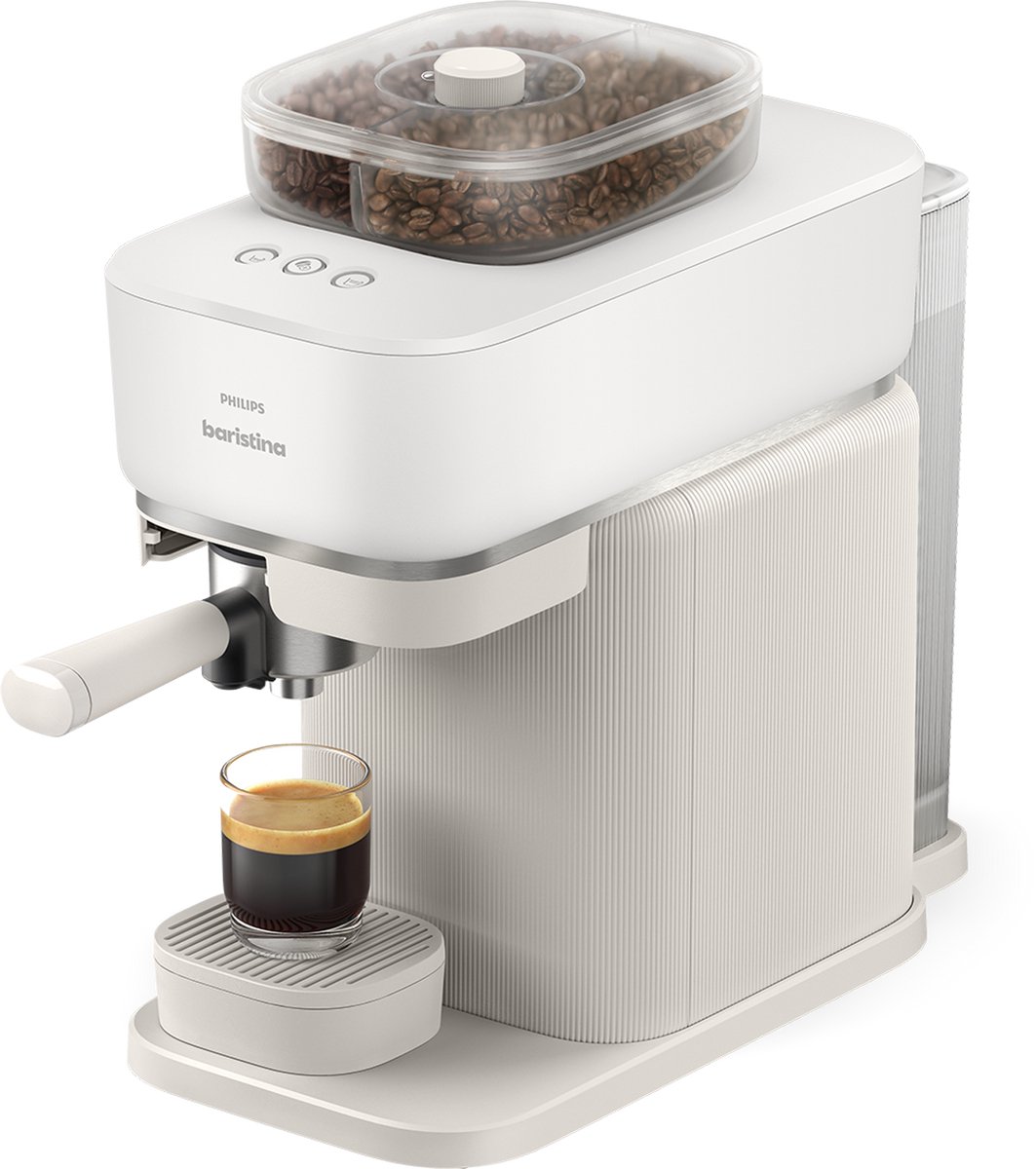 Philips Baristina met Bean swap - BAR320/00 - Espressomachine - Pistonmachine - Wit