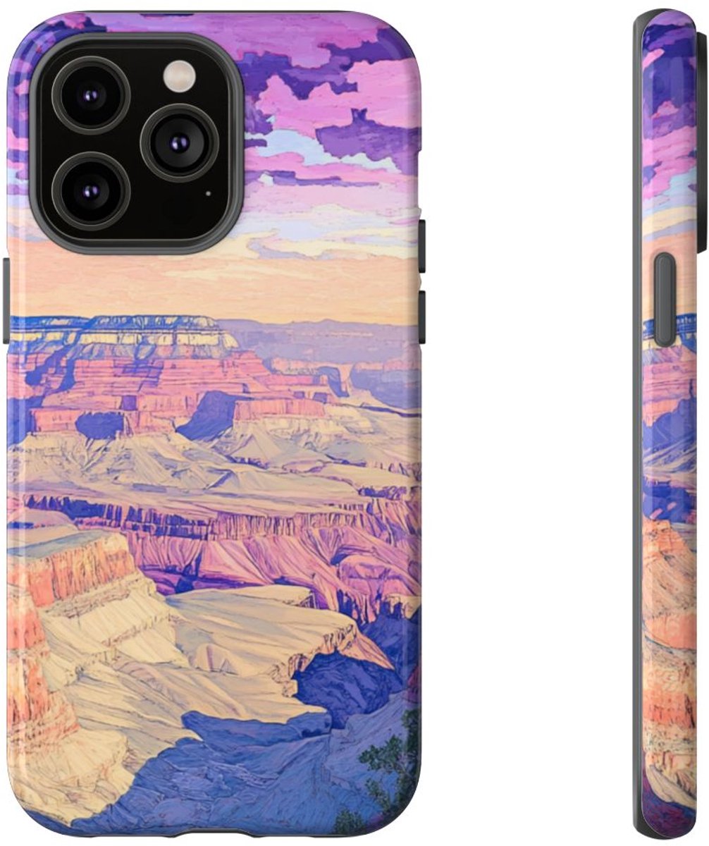 Kleurrijk Canyonlandschap – Telefoonhoesje Geschikt voor iPhone 14 Pro Max
