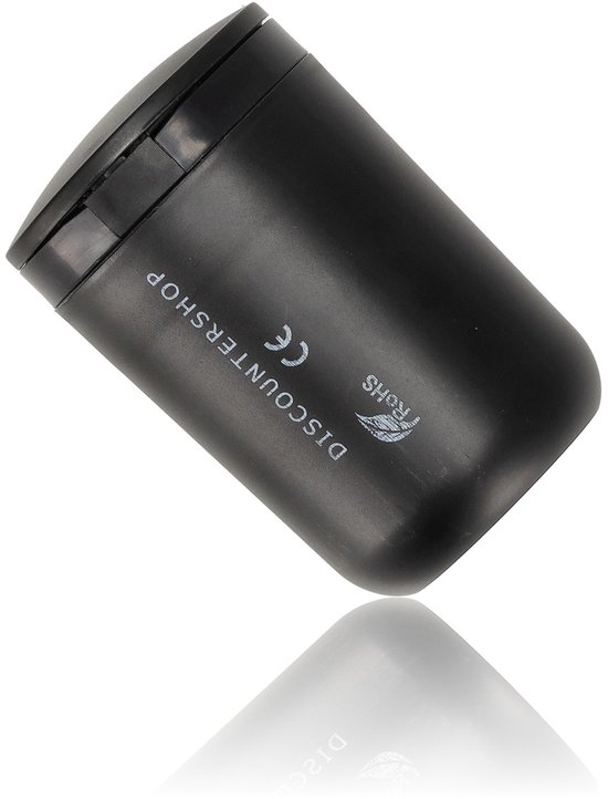 Auto Asbak met Deksel & LED – Universele Rookvrije Asbak voor Auto – Ø7 cm – Hittebestendig – Anti-Geur – Past in Bekerhouder – 1 Stuk