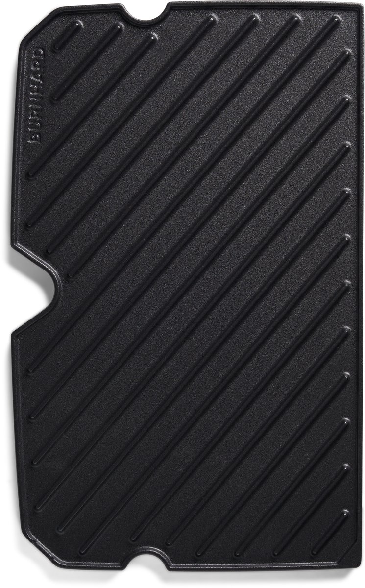 Gietijzeren omkeerbare BURNHARD® bakplaat, geëmailleerd, optimale warmteverdeling, vetafvoer, voor gasbarbecues, compatibel met EARL, FRED, WAYNE – BBQ grillplaat