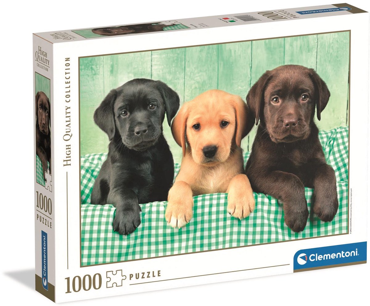 Clementoni legpuzzel Drie Labradors 1000 stukjes