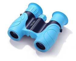 Crrynuo - Kinderverrekijker - 10x22 - Blauw - Met Rubber Bescherming - Draagbaar - FMC-Coating