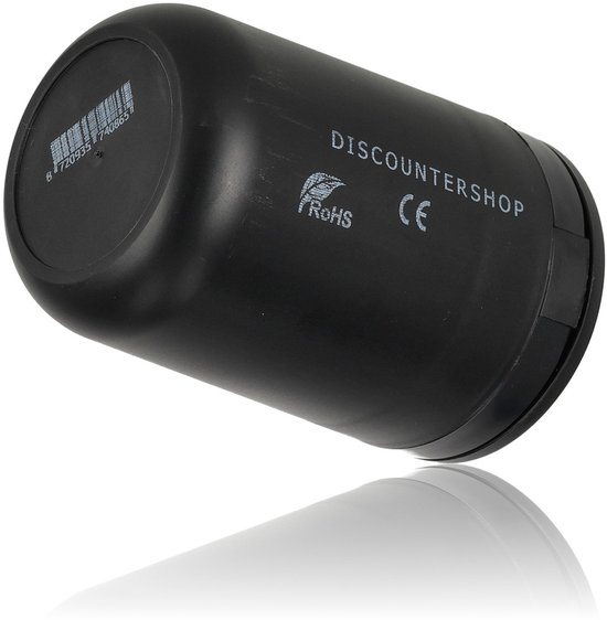 Auto Asbak 2 Stuks – Zwart met Deksel & LED – Rookvrije Asbak voor Auto & Vrachtwagen – Ø7 cm x 10.5 cm – Past in Bekerhouder – Geurloos & Veilig