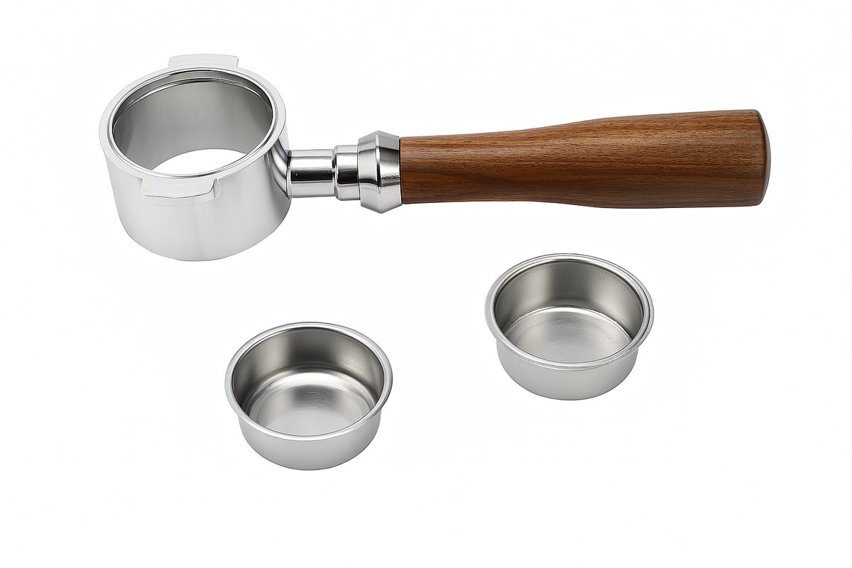Boeste® 51mm Bottomless Portafilter – RVS, duurzaam, ergonomisch – Ontworpen voor De’Longhi