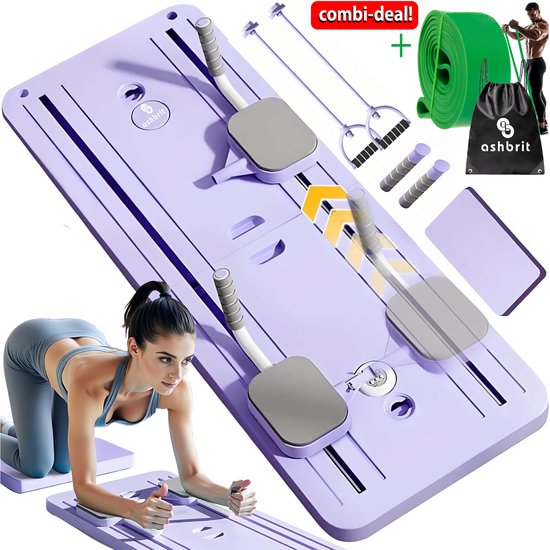 Planche De Pilates 2024 Avec Réformeur - Pliable - Bleu Sarcelle - Usage Maison/Salle