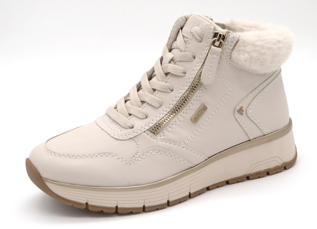 Jana Dames Veterboot - 26268-411 Lichtbeige - Wijdte H - Maat 39