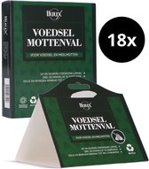 lluux - 18 Stuks - Mottenval - Voedselmottenval - Motten - Mottenvallen Voedselmotten - Feromoonval Voedselmot - Meelmotten val - Meelmot - Levensmiddelenmottenval - Voedselmot - Mottenvanger - Meelmotten kleefval - Meelmottenval