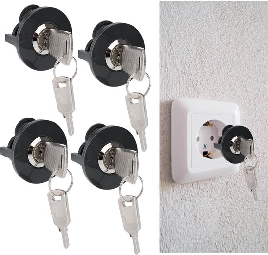 Blocage de sécurité pour prise électrique - Lot de 4, protège les enfants et les animaux