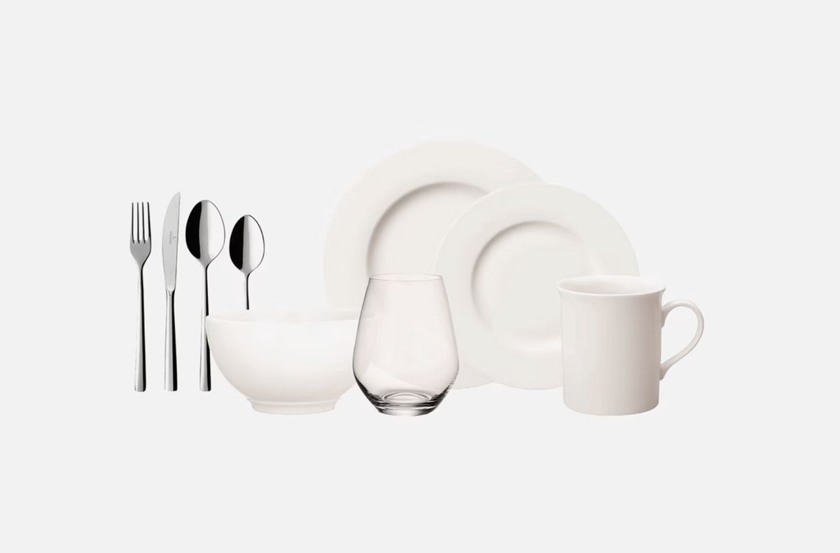 Villeroy & Boch Twist White combi-set, 36-delig, voor 4 personen