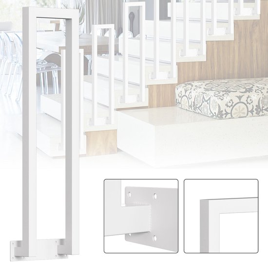 COSTWAY Leuning, trapleuning, zijdelingse montage, entree met