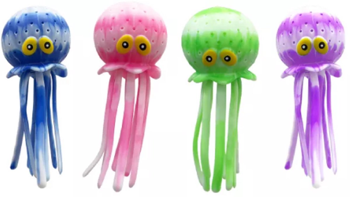 Johntoy splash en sponge octopus set – kleurrijk badspeelgoed waterpret.