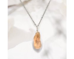 Edelsteen ketting dames – Sterrenbeeld Kreeft met Maansteen | intuïtie, balans & vertrouwen