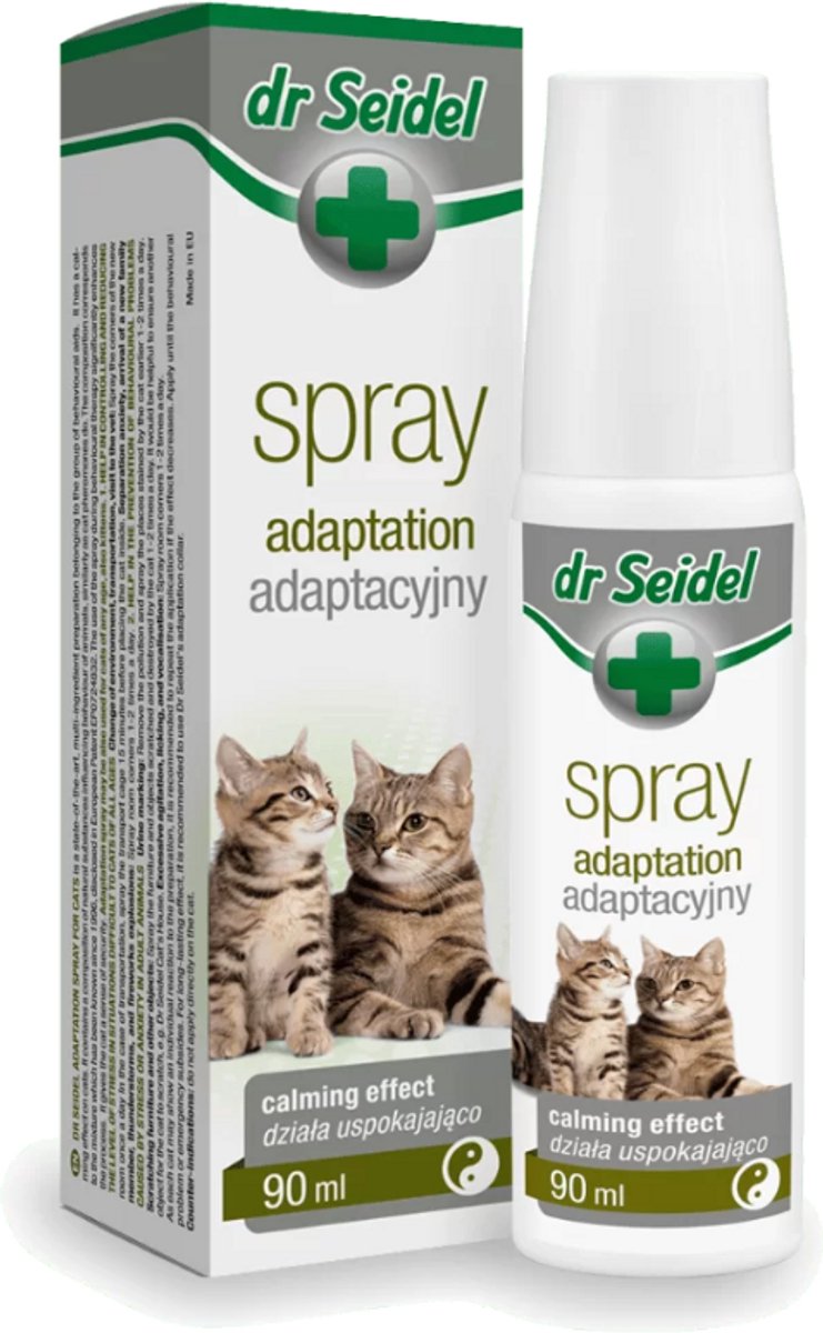 Anti Stress Spray Kat 90 ml – Dr Seidel Adaptation – Kalmerend bij Angst & Onrust