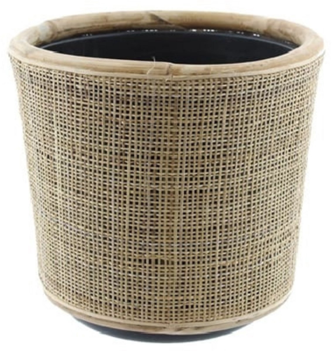 Drypot Rotan - Naturel - Middel - Rond - Ø36cm - Webbing - Giga Meubel