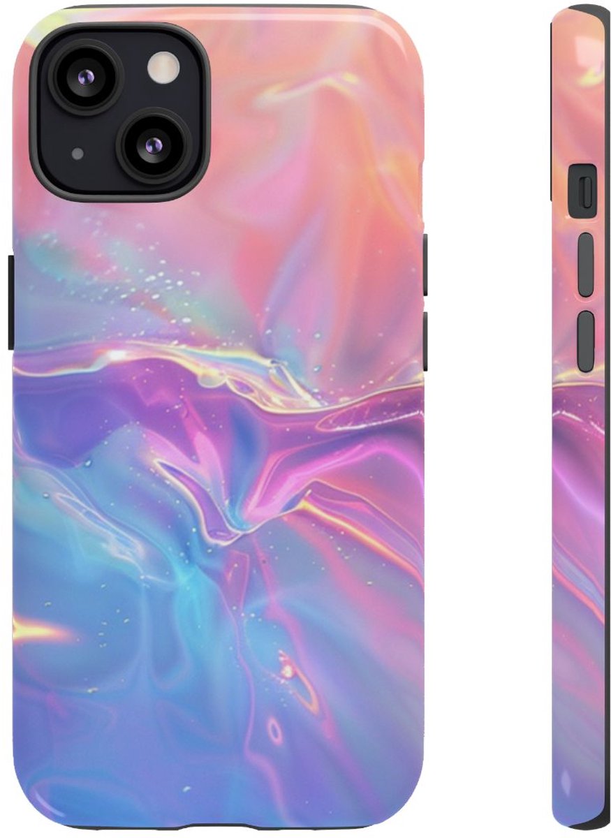 Holografisch Gradient Abstract Ontwerp – Telefoonhoesje Geschikt voor iPhone 13