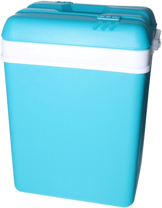 Koelbox met koelelementen - 25 liter - kunststof - blauw - 30 x 22 x 39 cm van KOEL — afbeelding 2