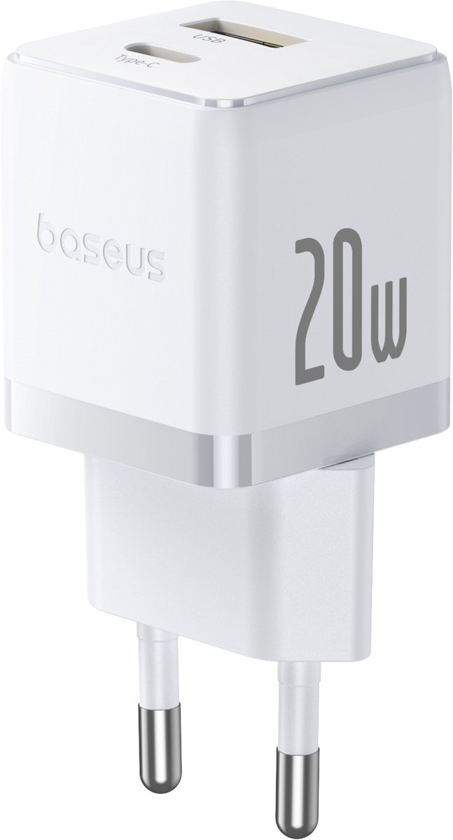 20W USB C Adapter - USB-C & USB-A Poort - Snellader - Geschikt voor iPhone, Samsung en Meer