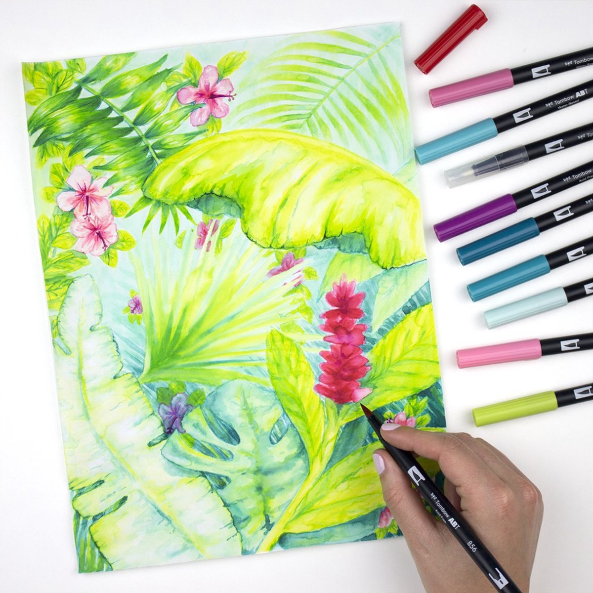 Tombow ABT Dual brush tekenpennen - Brushpennen - set van 18 kleuren - Primaire kleuren — afbeelding 5