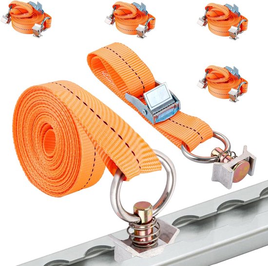 Airline-rail spanbandenset 4 stuks, 5 meter lang - Voor vervoer in ...
