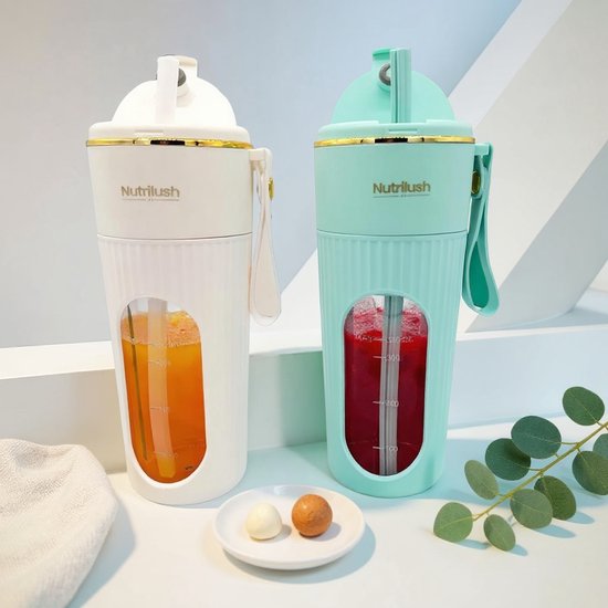 NutriLush: mini blender onderweg, draagbare blender USB, smoothie maker portable, blender to go oplaadbaar en USB smoothie maker. van Merkloos — afbeelding 4
