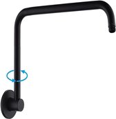 Gugxiom Rallonge De Pommeau De Douche, 42 Cm, Bras De Douche Reglable Montage Sans Outil Chrome Pour Tous Les Angles De Douche Raccord Universel G12 Noir 42 Cm 90277440