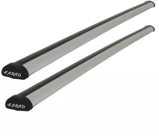 Galeries de toit adaptées pour Ford Tourneo Courier à partir de 2023 barres de toit ouvertes - Aluminium - Capacité de charge élevée 100 kg - Wingbar Argent - Merk Farad