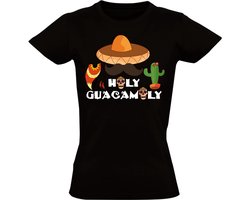Holy Guacamoly Dames T-shirt - mexico - avocado - dipsaus - mexicaans - shirt