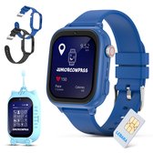 JuniorCompass 4G Smartwatch kinderen - GPS Horloge kind - Vanaf 8 jr - GPS Tracker - Stappenteller - Incl Simkaart