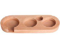 Espresso Tamper Stand - Accessoires voor koffiemachines - Espresso Machine Tamper Mount - Espresso Machine Tamper Stand - 58mm Houten Koffie Tamper Stand - Espresso Gereedschap voor Keukens, Cafés en Restaurants