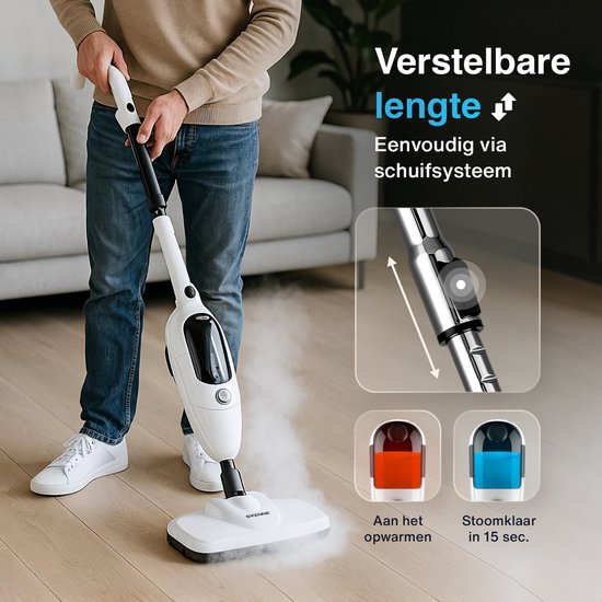Bakaji Draagbare stoomreiniger, 1050 W, druk 3,2 bar, 28 g Bakaji Draagbare stoomreiniger, 1050 W, druk 3,2 bar, 28 g