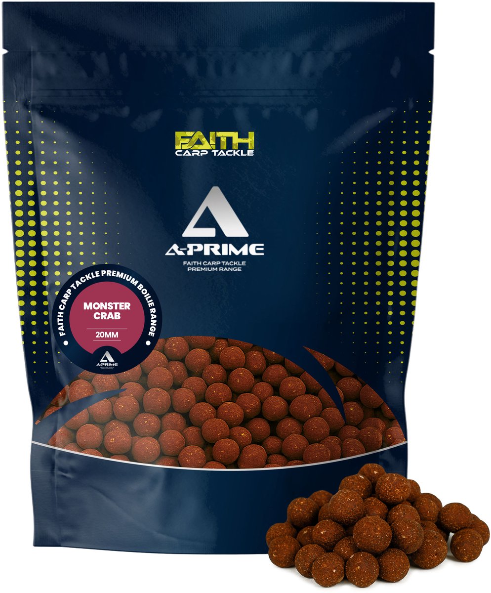 Faith Carp Tackle A-Prime Boilie - 5kg - 20mm - Monster Crab