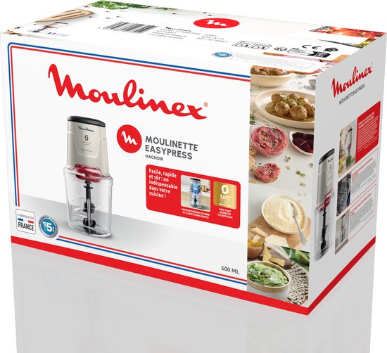 Moulinex Easy Press AT740BF1 - Hakmolen - Safe Start - 4 rvs messen - 3 functies - 500 ml van Moulinex — afbeelding 5