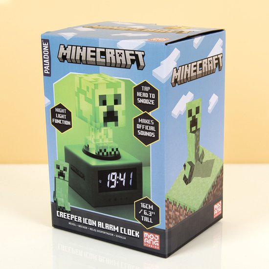 Paladone Creeper Icon Sveglia digitale verde