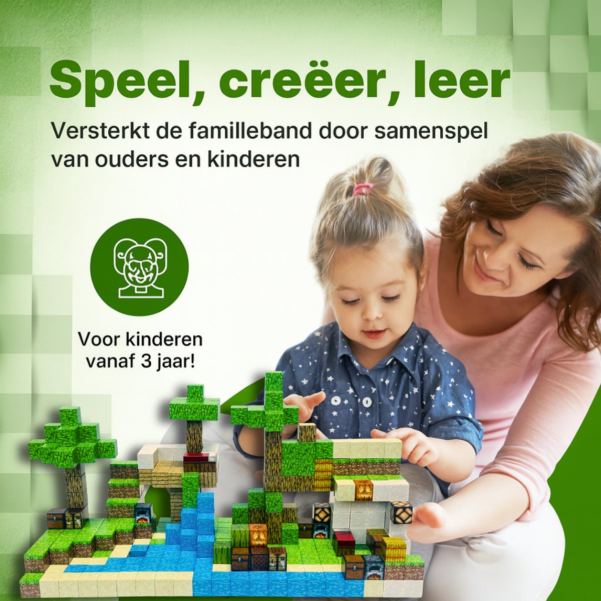 Magnetisch speelgoed – magnetisch bouwspeelgoed 400 stuks – magnetische bouwstenen – montessori speelgoed – magneten speelgoed - Jungle beach — afbeelding 5