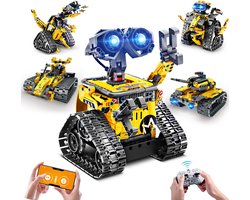 HiWEEGO RC Robot 5-in-1 App Bouwpakket - 520 stuks Bouwsets - DIY Tank Dinosaurus Speelgoed Voor Kinderen van 6-12+ jaar