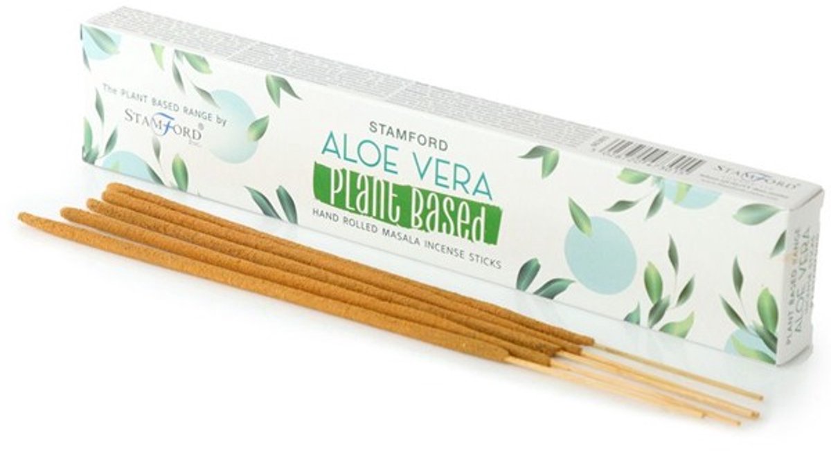 Stamford Plant based - plantaardige wierook - Aloe Vera - 15 stokjes Bruin