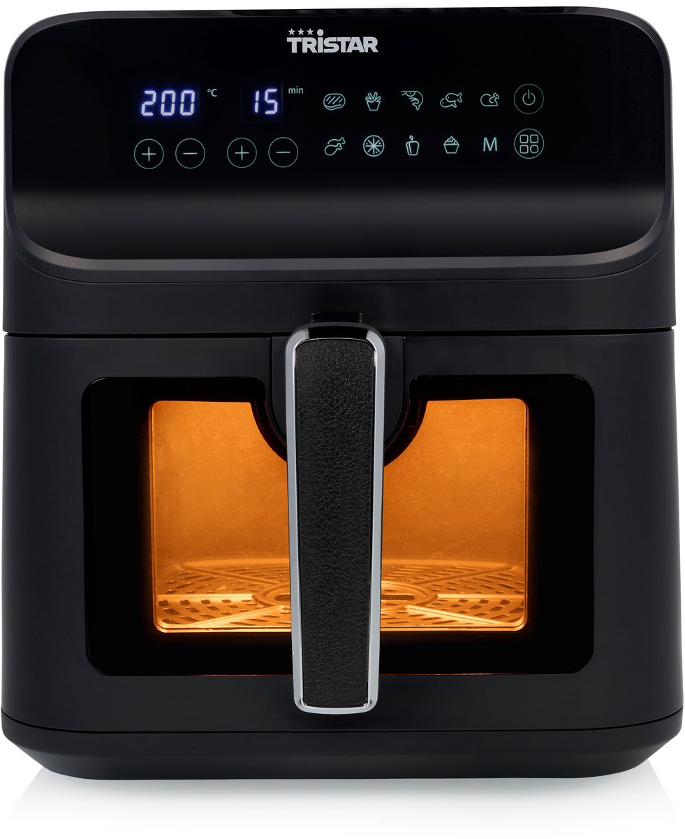 Tristar FR-9037 Airfryer met kijkvenster heteluchtfriteuse 6.2 liter