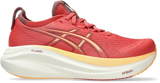 Asics Gel Nimbus 27 Hardloopschoenen - Clay/Orange Dark Pink - Maat 40 - Dames