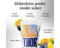 Daily Hydration - Electrolyte sticks (20 sticks - elektrolyten poeder) - Variety - mixed flavors, zero sugar - Thor Hydration