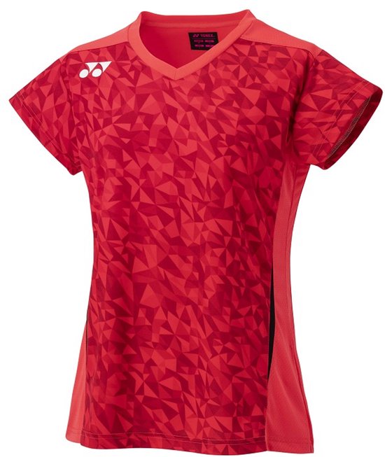 Yonex 20750EX dames tennis badminton cap sleeve shirt - rood - maat S