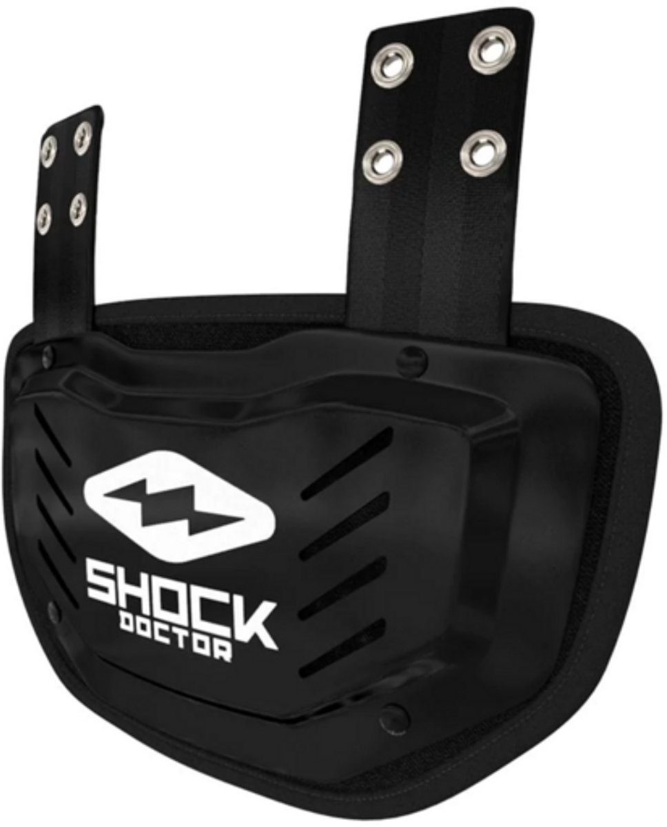 Shock Doctor Showtime Back Plate Youth Solid Black Back Plate voor Sport American Football